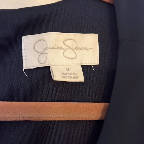 Navy blue dress with back detail - Picture 3 of 4